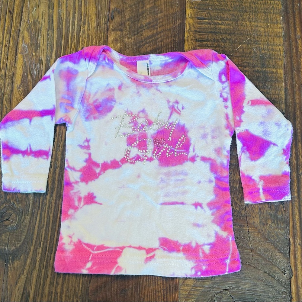 Tie Dye Baby Girl Shirt 6-12m